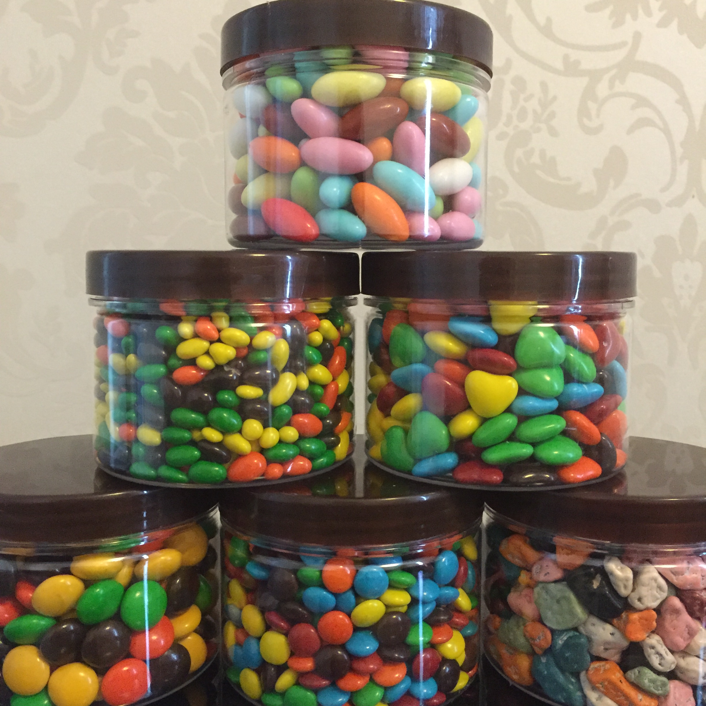 新品促销七彩小生巧克力豆婚庆喜糖烘焙装饰mm豆250g两罐起包邮