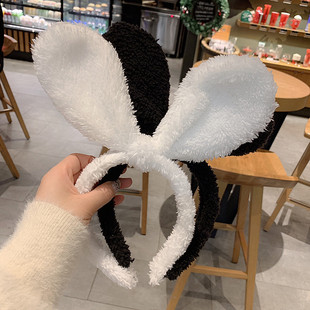 可爱兔耳朵发箍韩国头饰甜美森女系洗脸束发带范冰冰同款网红头箍