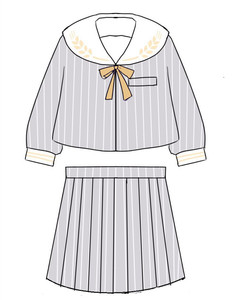 class=h>麦穗 /span>  span class=h>日本 /span>jk制服灰色条纹秋