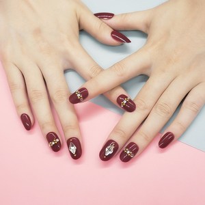 指甲壳假指甲短的图片