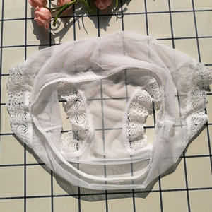 白色内裤女蕾丝火辣网纱图片