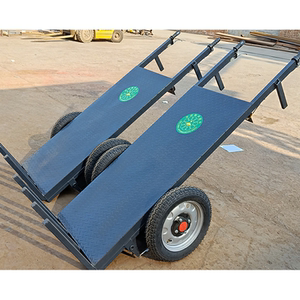 电动拉砖车工地用平板载重王搬砖手拉车爬坡建筑工程两轮小推车