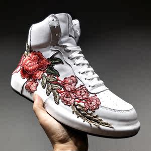 韩版玫瑰刺绣鞋价格