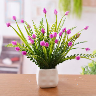 特价假花小盆栽仿真花盆花摆件室内桌面装饰花塑料花小摆放花摆设