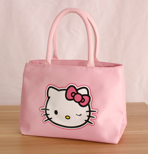 卡通hellokitty手提包双层分隔包可爱创意妈咪包轻便购物袋购物包