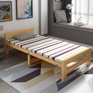 单人木板床学生图片