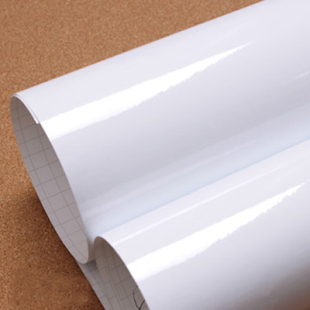 家具翻新贴纸自粘橱柜衣柜子贴冰箱贴防水环保加厚pvc烤漆纯白色