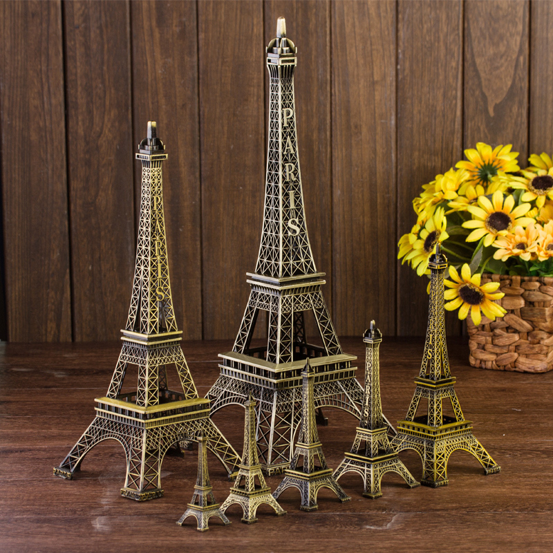 巴黎埃菲尔铁塔摆件模型家居客厅创意新年装饰品生日礼物小工艺品