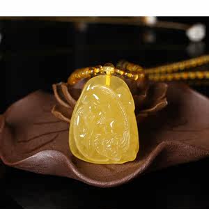 蜜蜡项链男貔貅图片