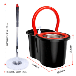 加厚拖桶旋转拖把 手压全自动甩干脱水拖地带