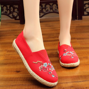 中老年平底2018春款新品老北京布鞋女单鞋时