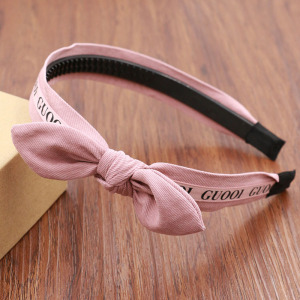 亲子发卡头箍运动风发箍立体兔耳朵 span class=h>宽 /span>边带齿