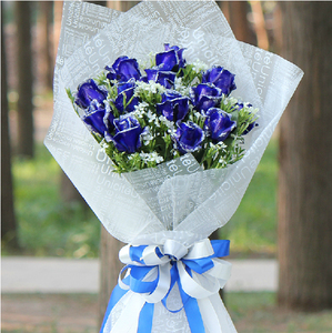 品牌名称: 蓝色妖姬鲜花蓝玫瑰11朵