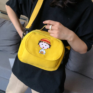 可爱樱桃小丸子夏天小包包韩版ins古着感少女学生百搭单肩斜挎包