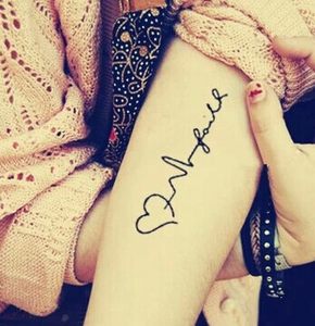 红黑创意防水持久小清新性感男女款爱心 span class=h>心电 /span> 