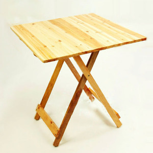 批发实木折叠桌杉木桌子简约便携野餐桌电脑学习桌木质方便桌