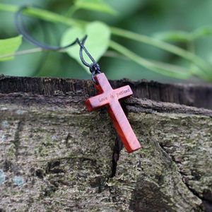 十字架吊坠男木质图片