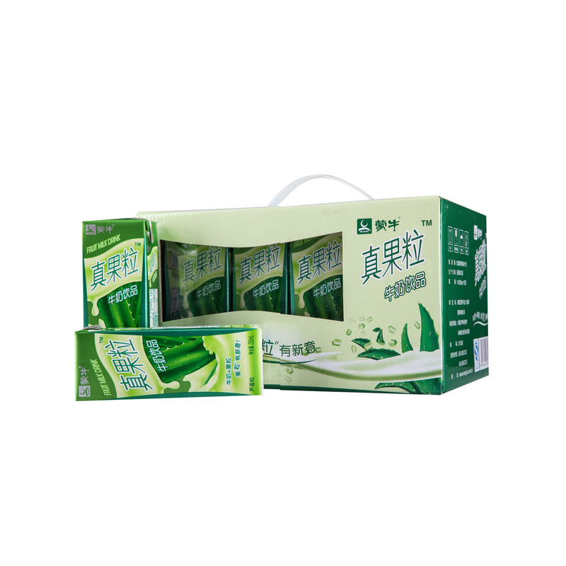 蒙牛 真果粒牛奶(芦荟果粒)250ml*12盒