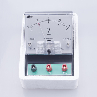 电压表 物理实验器材 j0408 2.5级,3v15v 伏特表 电学直流电表