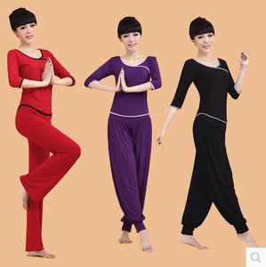 瑜伽服套装女宽松莫代尔