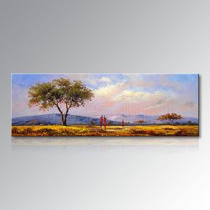 现代简约纯手绘长条横版抽象装饰 span class=h>油画 /span> span