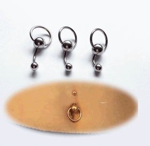 钛钢防过敏性感经典圆环脐钉 肚脐钉 脐环肚 脐环肚脐扣 穿刺饰品