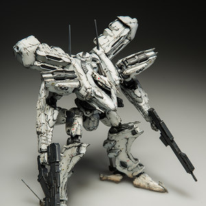 d&m寿屋模型装甲核心nx09 v.o.b白色闪光2作代工改造喷漆涂装成品
