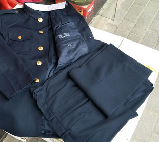 正品04海士官冬常服蓝色斜纹哔叽冬季加厚套装军迷服收藏套装