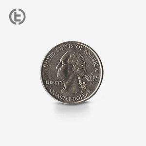 【tcc新店 现货】25美分 4分之1 美元 硬币 quarter dollar coin