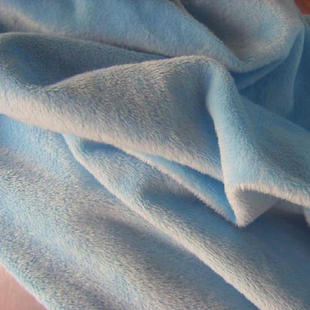 超柔毛绒布天蓝色 舒适玩具短绒布弹性短毛绒布 手工diy布料面料