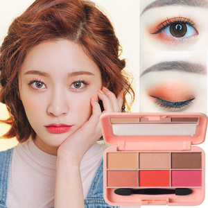 晚装新娘跟妆学生儿童表演彩拉丁舞妆六色眼影烟熏妆大地色 span