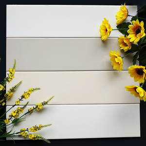 北欧风长条白色瓷砖灰色100* span class=h>400 /span>釉面亮光 黄色