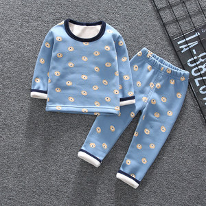 婴儿男宝宝冬季加绒加厚裤子外穿女婴幼儿开档