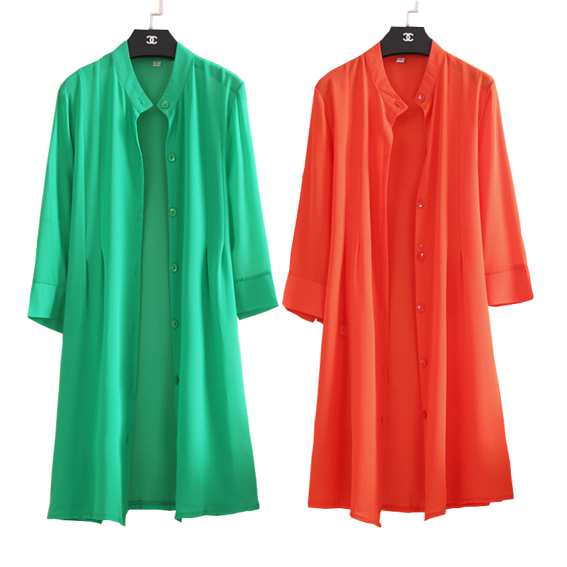 雪纺开衫外搭女夏季中长款外衣披肩外套薄款夏天防晒衣百搭披风纱