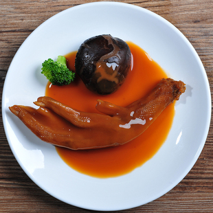 宜乐 鲍汁花菇扣鹅掌200g加热即食酒店特色半成品私房菜新鲜现做