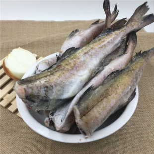 俄罗斯进口新鲜无头明太鱼 狭鳕鱼冷冻去头脏宝宝辅食4斤装包邮