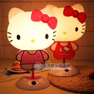 hellokitty猫卡通小夜灯哈喽凯蒂猫3D公主礼品台