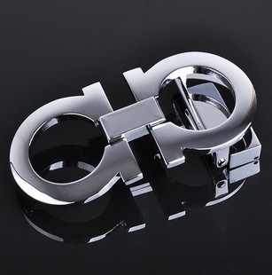 男士高档纯铜皮带扣头双d字母扣平滑扣 拉丝亮面耐磨纯铜腰带扣