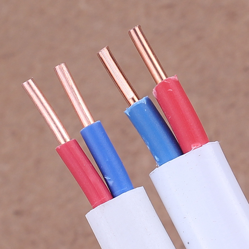 电线2芯纯铜护套线1/1.5/2.5/4平方双芯铜阻燃家装双股电源电缆线