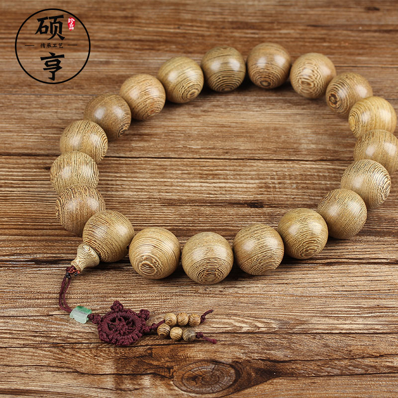 硕亨 鸡翅木手持念珠 25mm配饰车挂 铁刀木同料顺纹手串 厂家直批