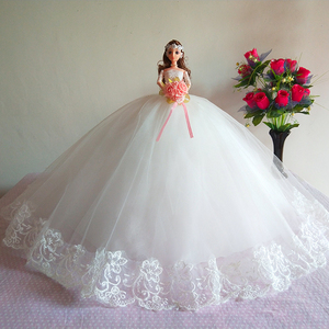 class=h>娃娃 /span>白色婚纱裙女孩公主单个豪华90厘米生日礼物新娘