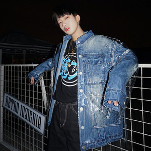 leman金俊  span class=h>牛仔 /span>外套男 span class=h>潮流 