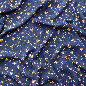 蓝色印花布图片