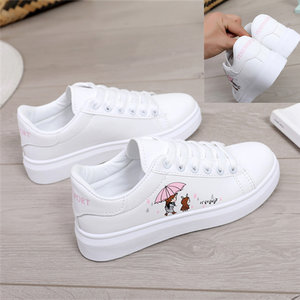 【少女小白鞋女学生韩版初中生图片】少女小白