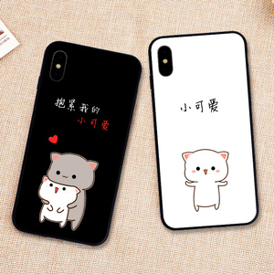 卡通猫手机壳情侣图片