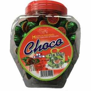 西瓜夹心 span class=h>巧克力 /span>一桶650克超市畅销找回童年回忆