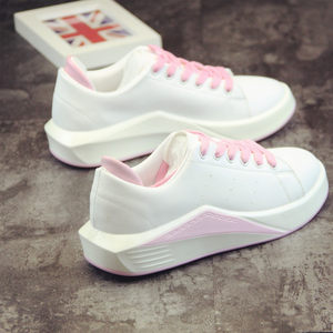 【热风松糕鞋女厚底小白鞋图片】热风松糕鞋女