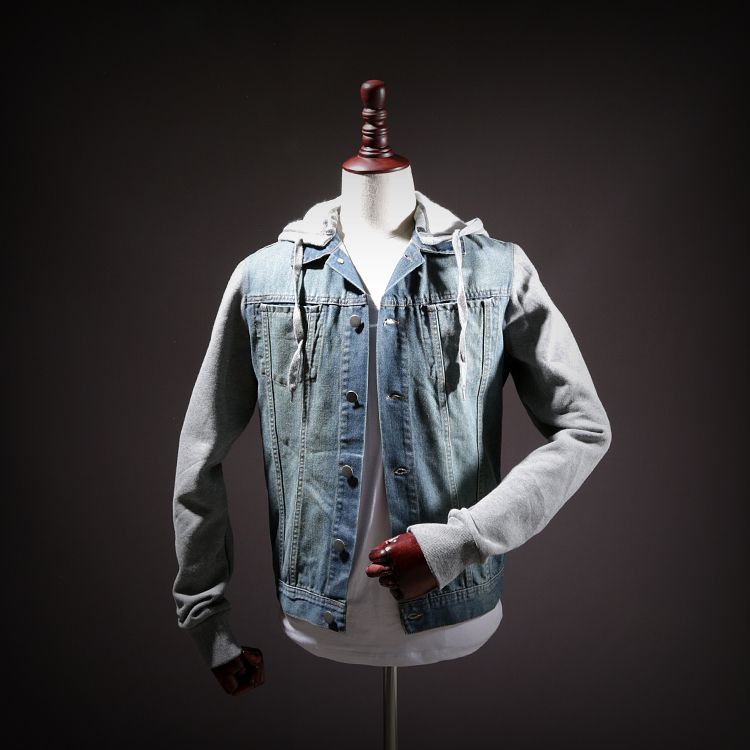 Geser untuk Menandai 2017 Musim Semi Memakai Rekreasi Bisa Dibongkar untuk Menghubungkan Topi untuk Membuka Shan untuk disatukan untuk Menghubungkan Lengan Panjang Jaket Koboi Shan Mantel-Internasional