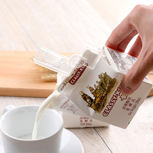 新品日本km可开口液体纸盒盒装牛奶盒封口夹保鲜封口密封夹 2个装