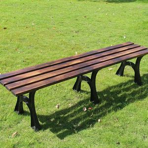 花园铁艺长凳图片